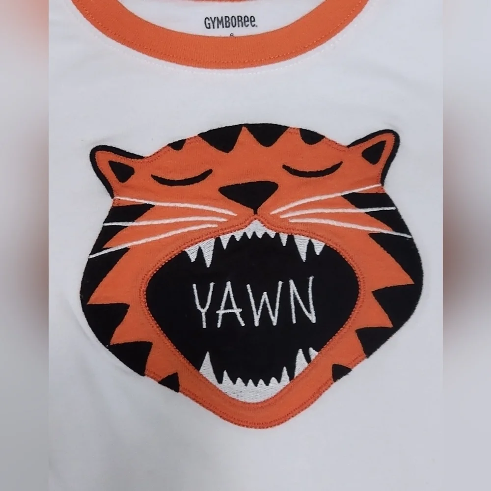 Gymboree Tiger Graphic Shirt Shorts Set Boy Size 6